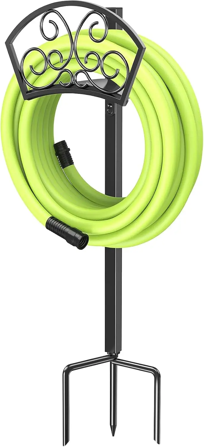 

Sturdy Garden Hose Holder, Durable Wall Rack for 125-Feet 5/8-Inch Hose, Made of Gauge Steel