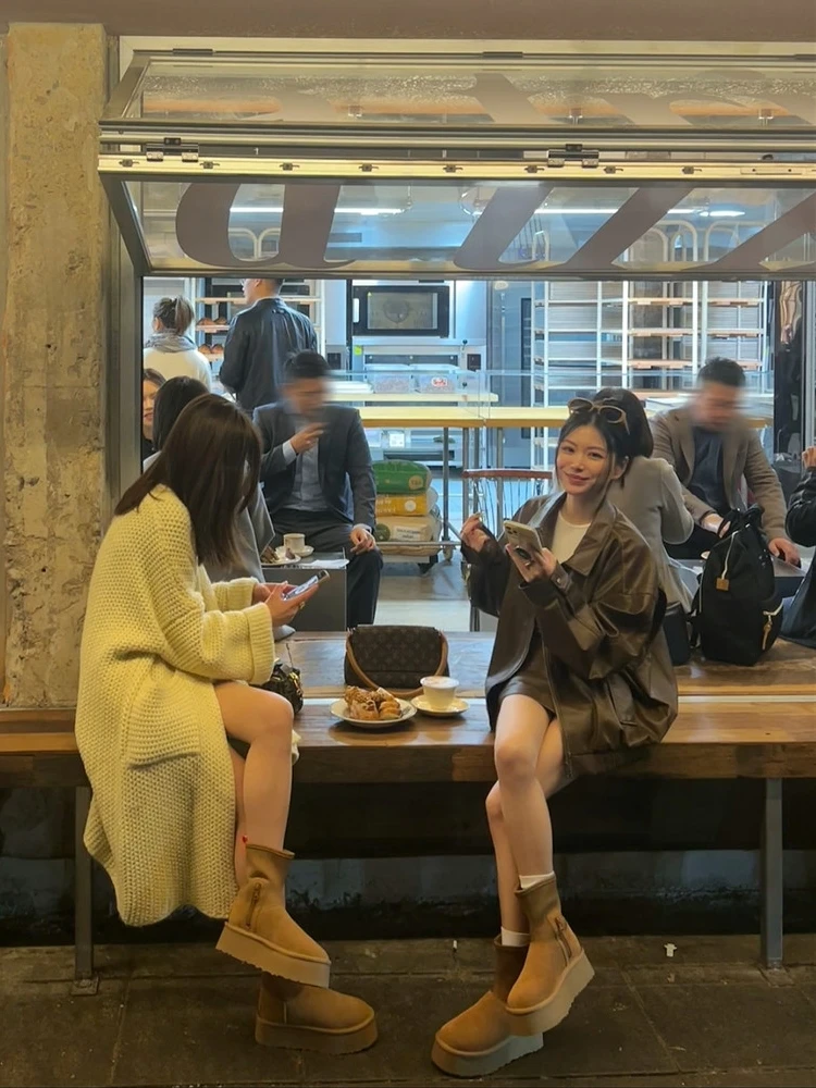 Amerikanischer Retro-Stil PU-Lederjacke Damen Motorradjacke Street-Style Locker Geschnitten Normale Länge Herbst Winter Oberteil