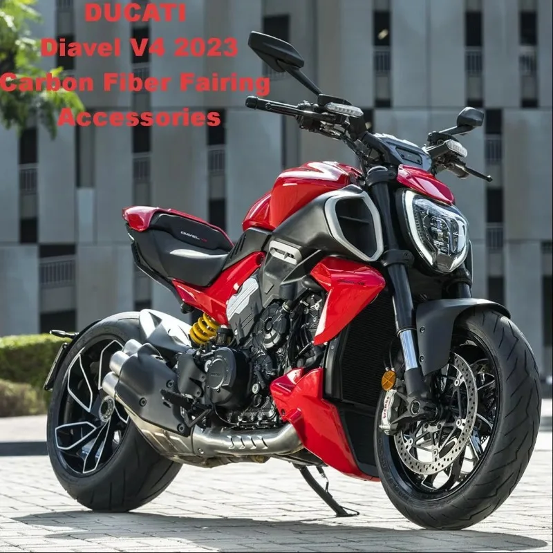 Full-Size Custom Motorcycle Body KitOEM 3K 100% Dry Carbon Fiber Motorcycle Fairing Kit For DUCATI Diavel V4 2023 Carbon Fiber A