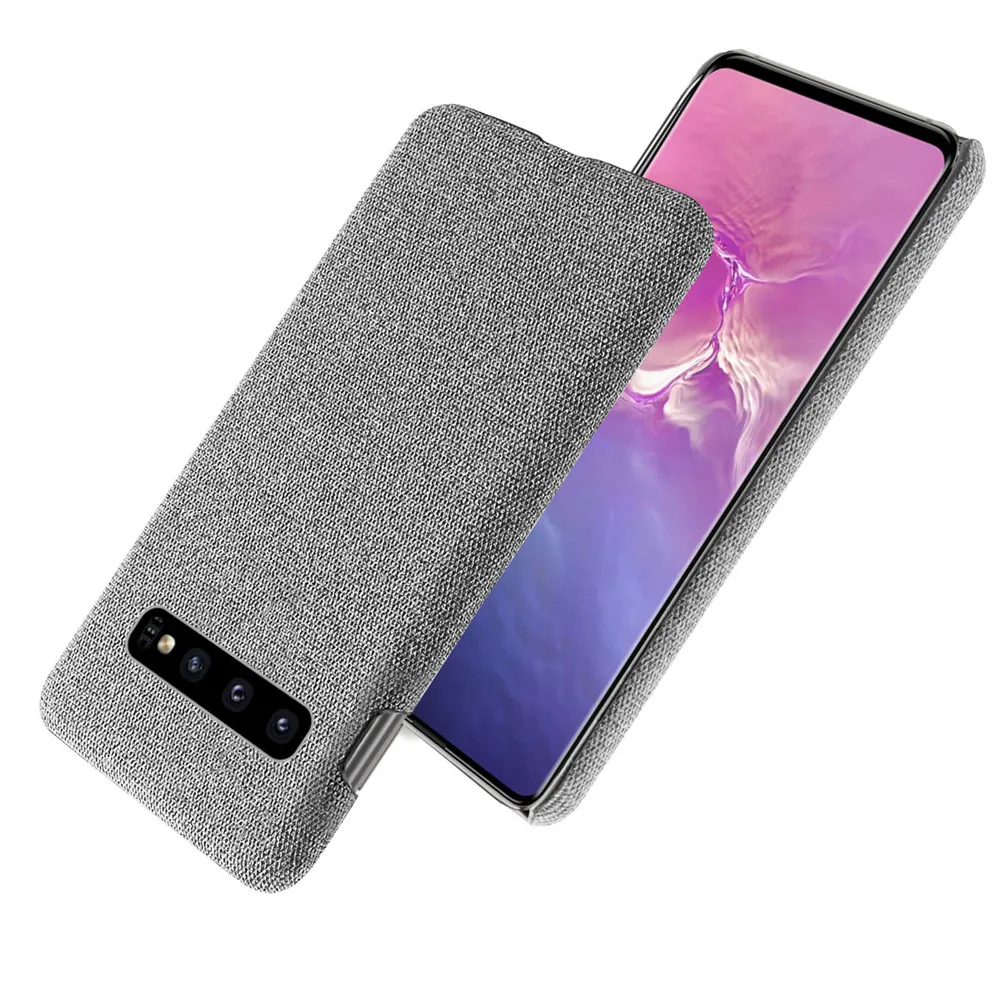 

Slim Cloth Texture Cover For Samsung Galaxy S10 S10 Plus S10 e Case Fabric Ultrathin Antiskid Capa For Galaxy S10 Plus S10e
