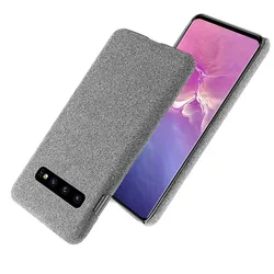 Slim Cloth Texture Cover For Samsung Galaxy S10 S10 Plus S10 e Case Fabric Ultrathin Antiskid Capa For Galaxy S10 Plus S10e