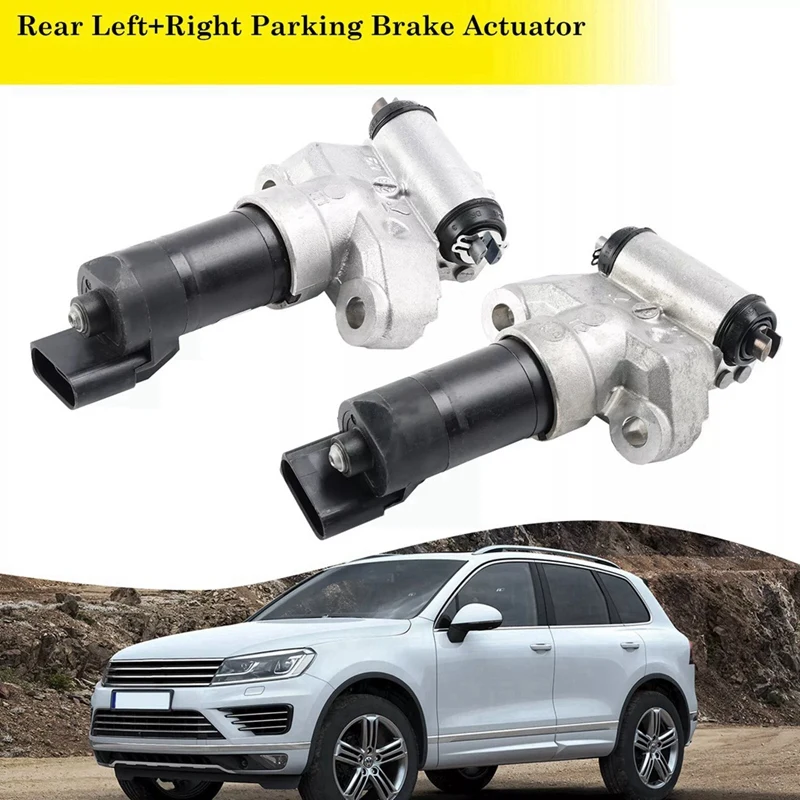

1Pair Rear Parking Hand Brake Motor Servo 7P0609723B, 7P0609724B For VW Touareg Porsche Cayenne 2011-2018 95835209101-L94A