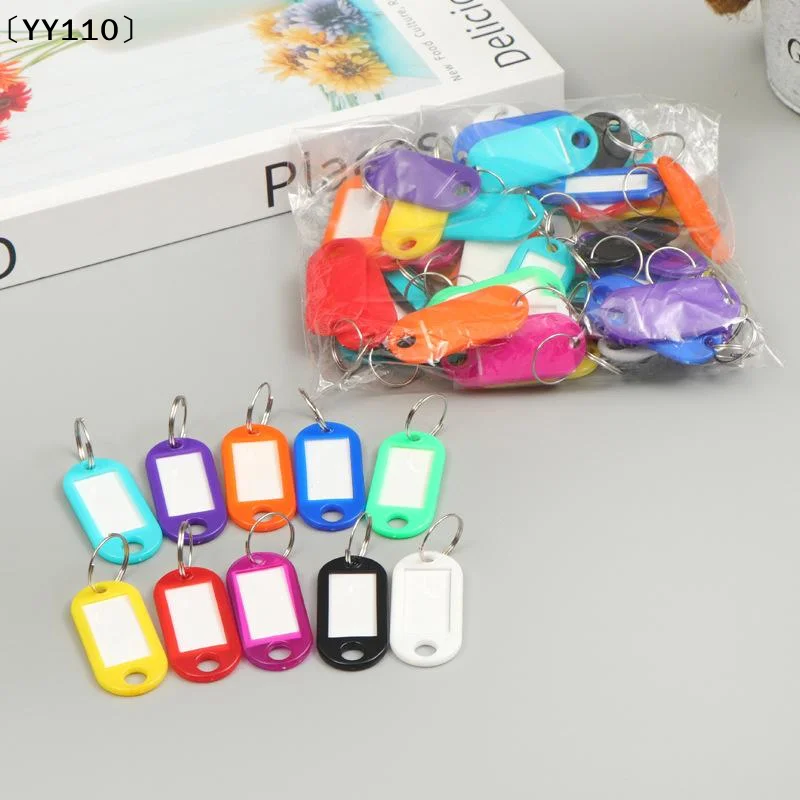 Image of 50 Stück/Set Schlüsselanhänger, Schlüsselanhänger mit ID-Tags, Identifikatoren, Schlüsselanhänger mit Spaltring〔YY110〕