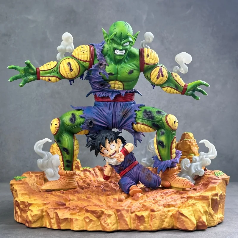 

28CM BANDAI Dragon Ball Z Piccolo Figure Statue Anime Model Protect Son Gohan Scene Action Figure Collection Gift for Adult Fans