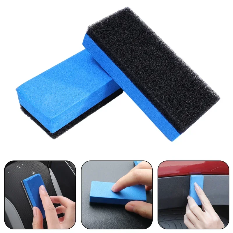 Cepillo de esponja para recubrimiento de pulido de coche, almohadillas aplicadoras Nano de vidrio, cera de pulido, esponjas de recubrimiento cerámico, cepillos, Herramientas de limpieza