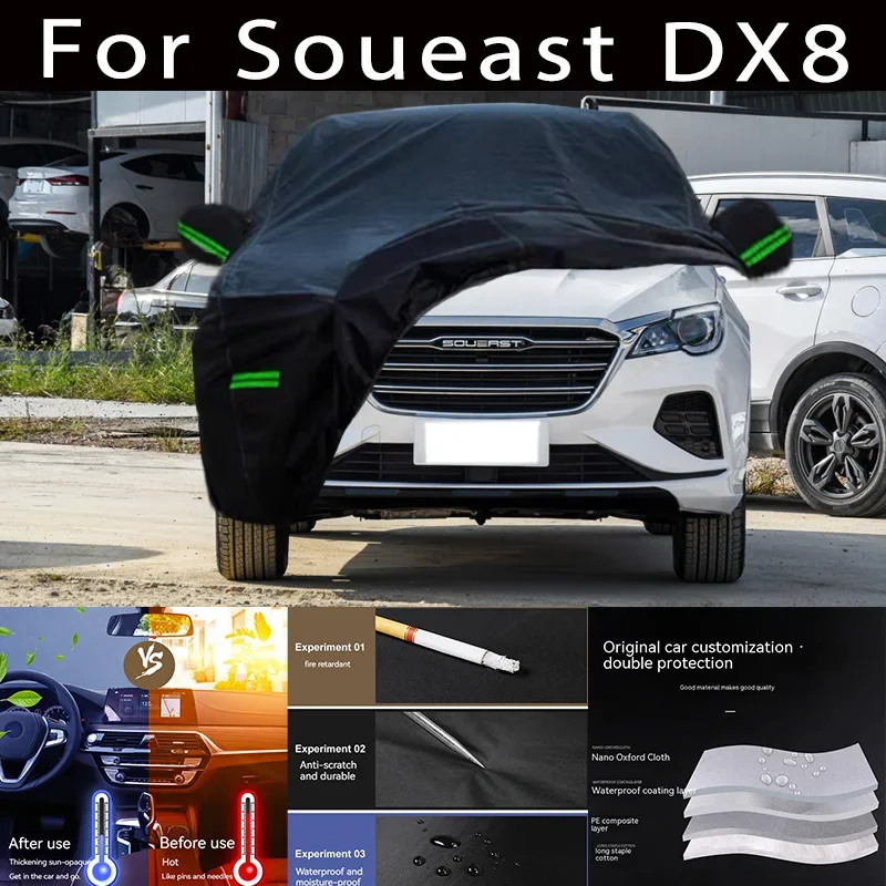 

For Soueast DX8 Outdoor Protection Full Car Covers Snow Cover Sunshade Waterproof Dustproof Exterior Car accessories