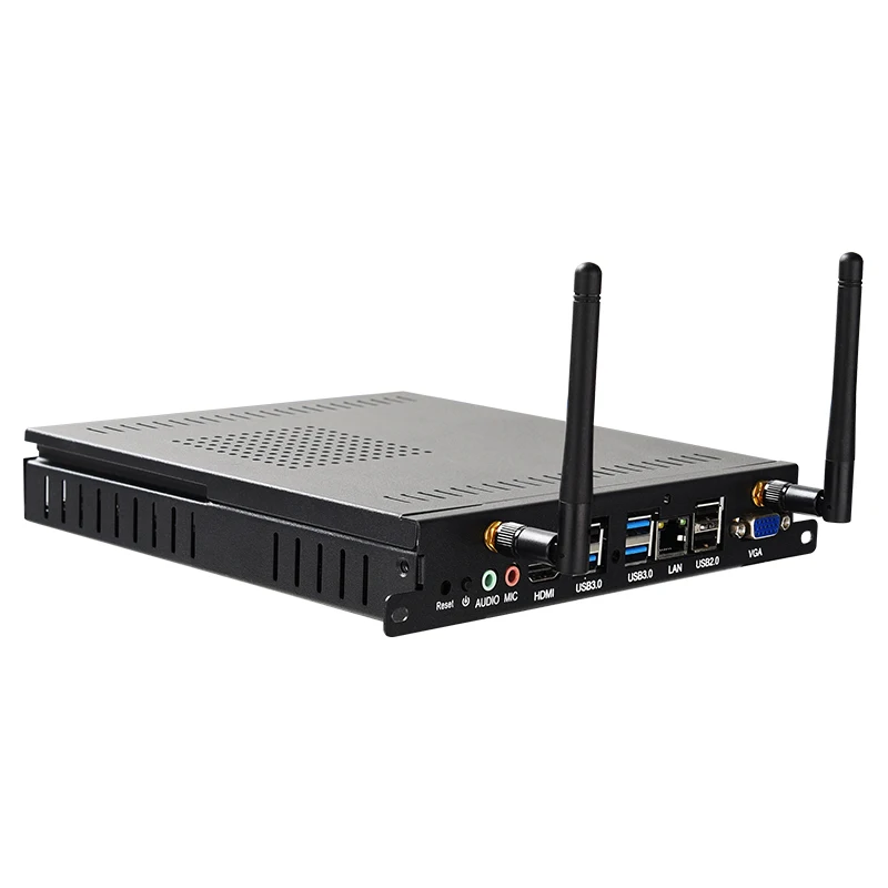 SZMZ Bezwentylatorowy MiniPC Core i7 2670QM DDR3 128 GB/256 GB Windows 10 Pro Komputer do gier 4K 60 Hz HD VGA Win10 Linux Barebone Minipc