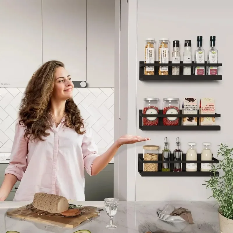 Neues magnetisches Kühlschrankregal, nicht perforierter Wandaufhänger, multifunktionales Lagerregal für den Kühlschrank zu Hause in der Küche