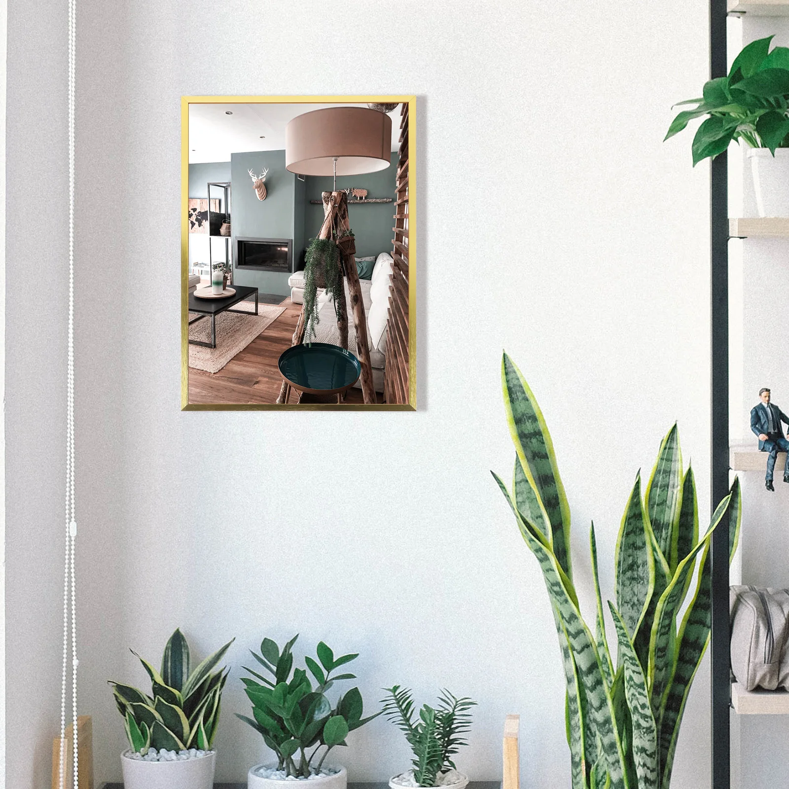 سبائك الألومنيوم A3 الذهب 30x42 سنتيمتر جدار ديكور ملصق المنزل مكتب الهدايا إطارات الصور إطارات الحائط إطار الصور #6