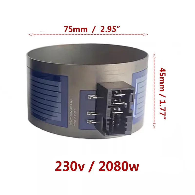 Dishwasher Heating Cycle 2080W 230V Thick Film Heating Ring for Siemens/Bosch Dishwasher accessory