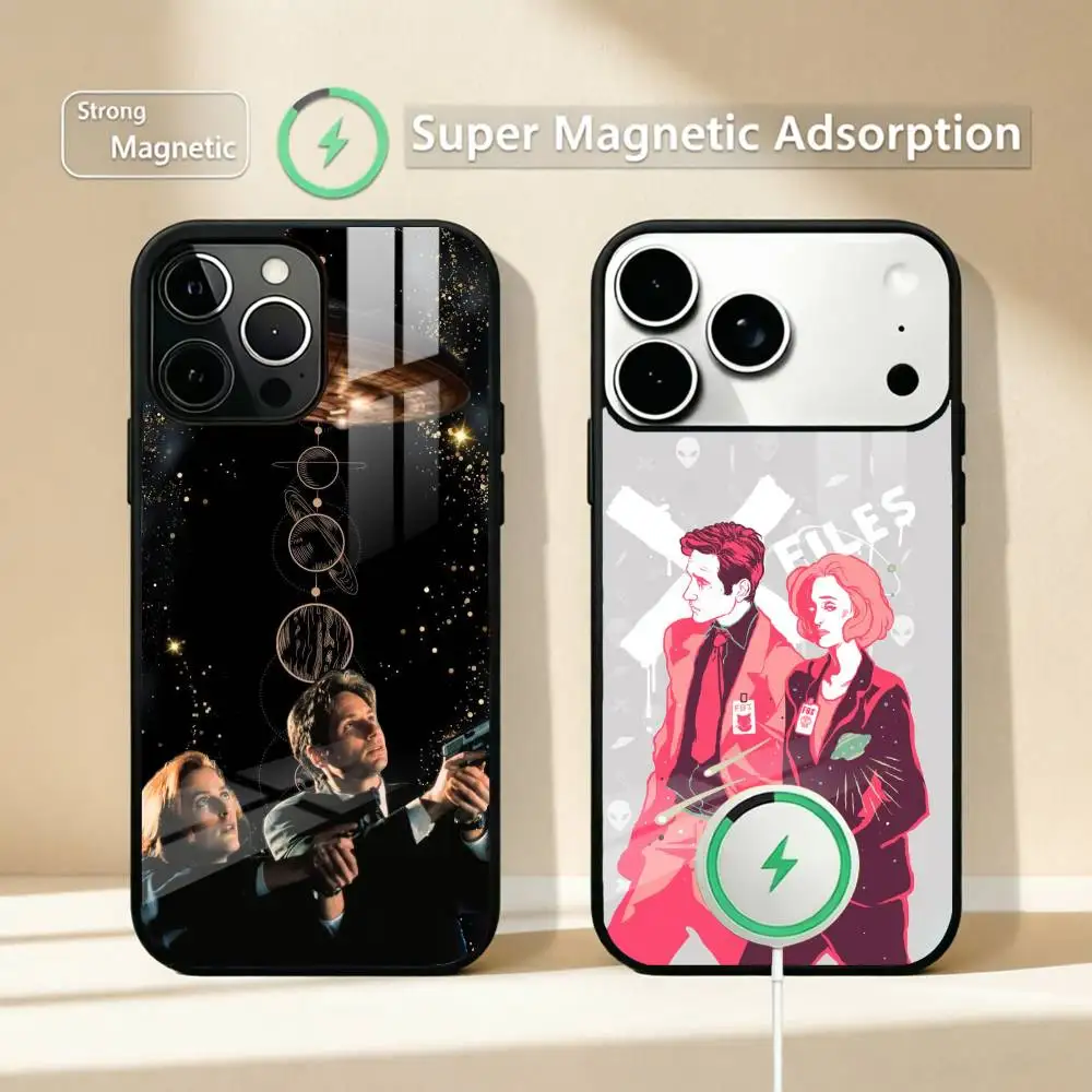 

TV Series The X F-Files Unique Phone Case For iPhone17,16,15,14,13,12,11 Plus,Pro Allows magnetic wireless charging