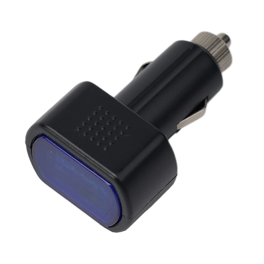 LED Auto Voltmeter for 12V 24V Vehicles Measures Voltage 0-30V Range with Clear Red Digit Display and ABS Housing