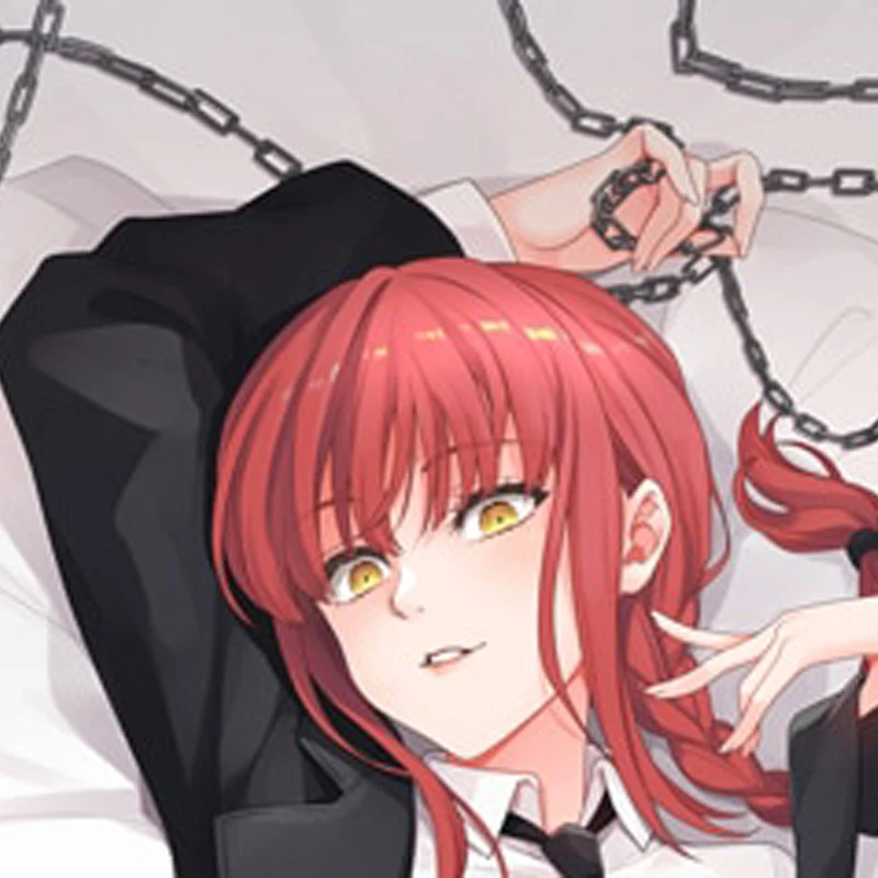 

Dakimakura Anime Pillow Cover Makima Double Sided Print 2Way Cushion Cover Xmas Gifts