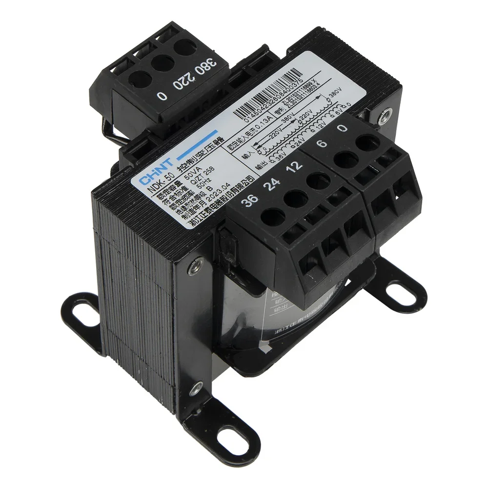 

NDK-50 NDK type control power transformer 380V/220V input 220V 110V 36V 24V 12V 6V output NDK-50VA