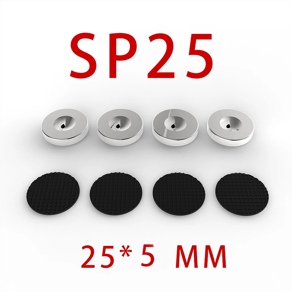 4 pezzi in acciaio inox antiurto Spike pad isolamento Stand feeptamlifier altoparlante Player Subwoofer ottieni puro effetto sonoro naturale