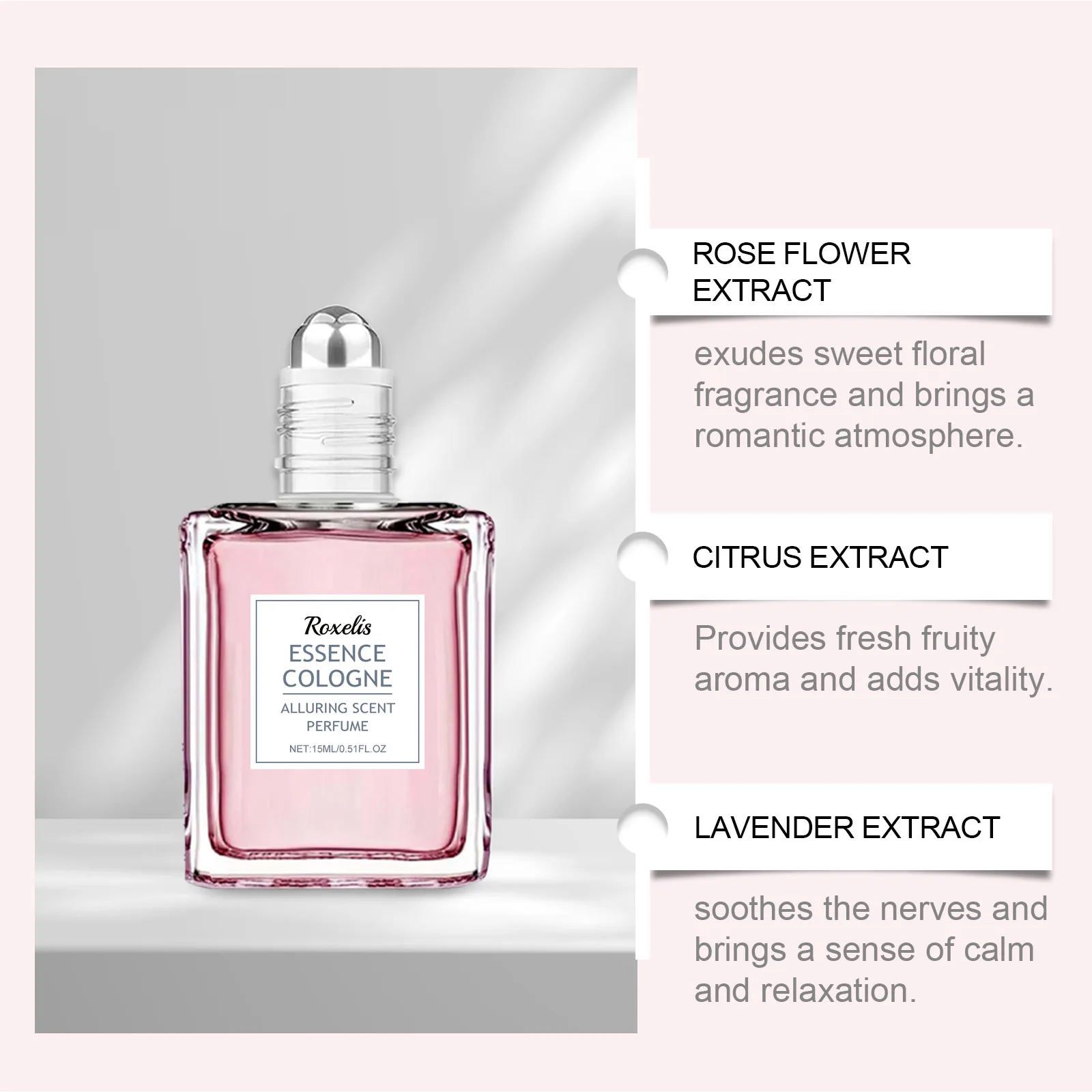 Rose Pheromone Perfume For Women Lasting Charming Romantic Attraction Flirting Fresh Plant Floral Scent Dating Fragrance Perfume