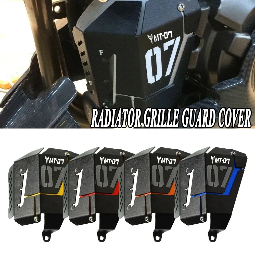 

Radiator Guard Coolant Recovery Tank Shield Cover For Yamaha MT-07 MT07 FZ07 2014 - 2016 2018 2019 2020 2021 2022 2023 2024 2025