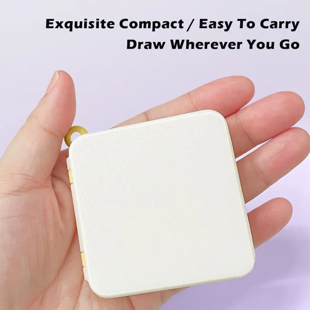 

Simple 24-grid Watercolor Paint Box Empty Portable Pigment Box Mini Paint Case Travel