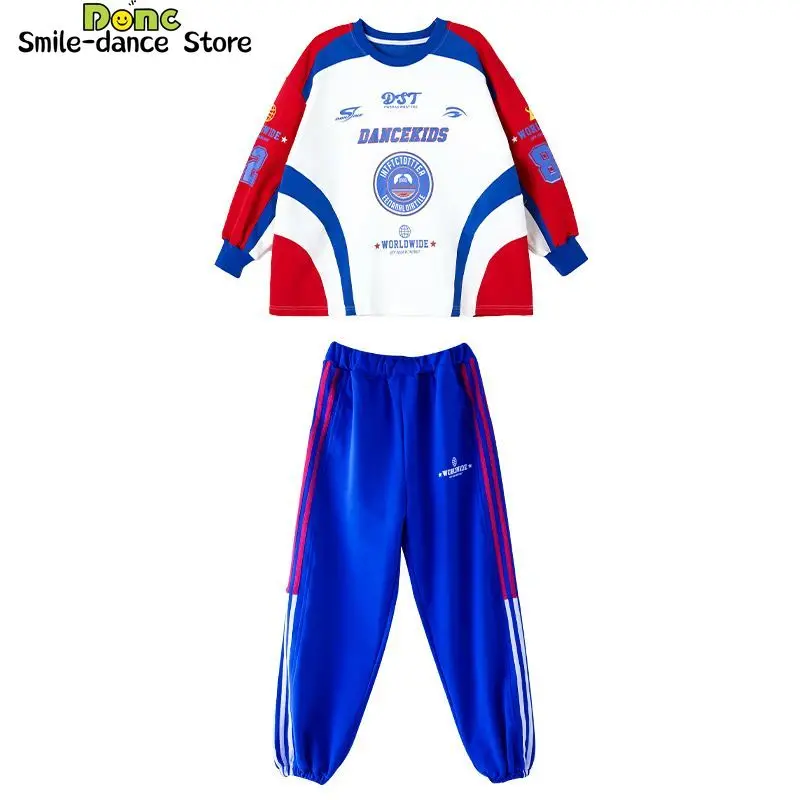 في سن المراهقة الشارع الشهير ملابس رياضية الجاز البلوز الفتيان الفتيات مجموعات تي شيرت بانت Sweatpant رياضية الأطفال ملابس الرقص ازياء