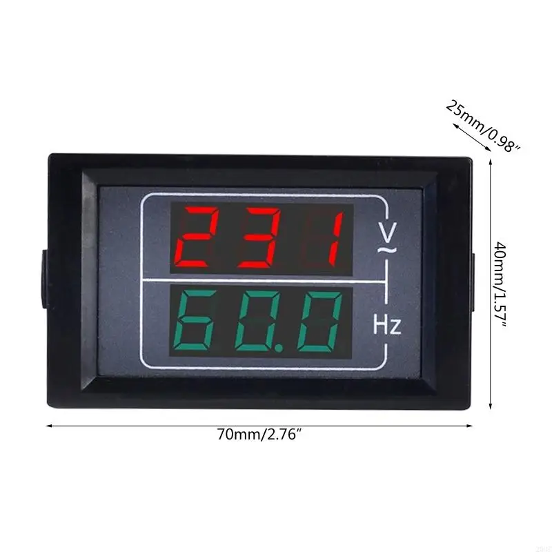 203C Dual Display Voltmeter Digital Gauge Panel Ammeter Voltmeter Frequenc