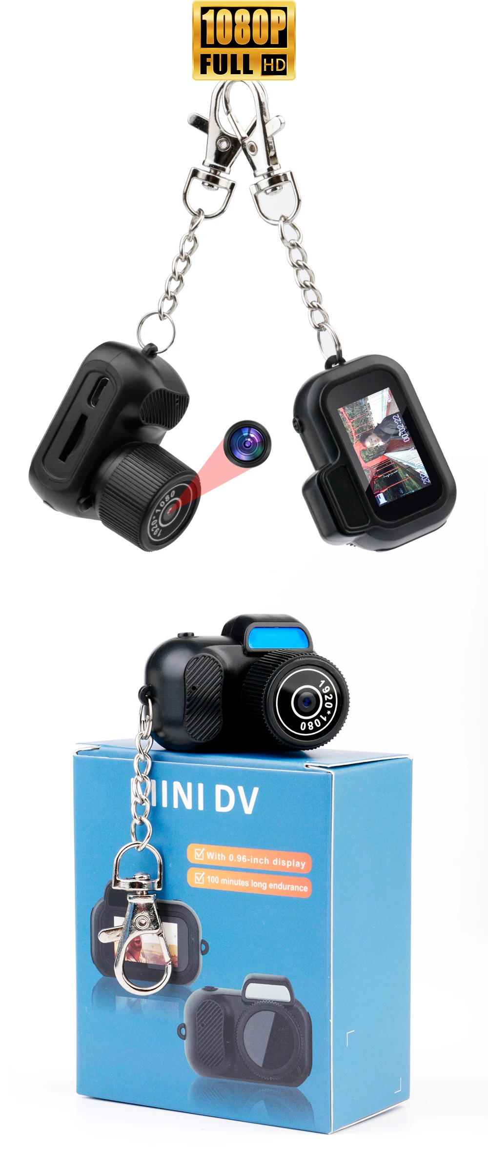 Mini Retro Camera for Kids 1080P HD Video Recording With 0.96 Inch Screen Portable Vintage Style Digital Camera Gift Y3000 Y2000