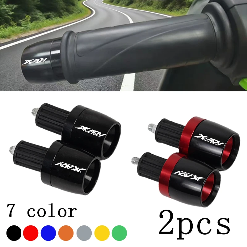 

For X-ADV 750 XADV 750 XADV750 2017-2025 Accessories Motorcycle Handlebar Grips Bar Ends Cap 22mm Handle Counterweight Plug