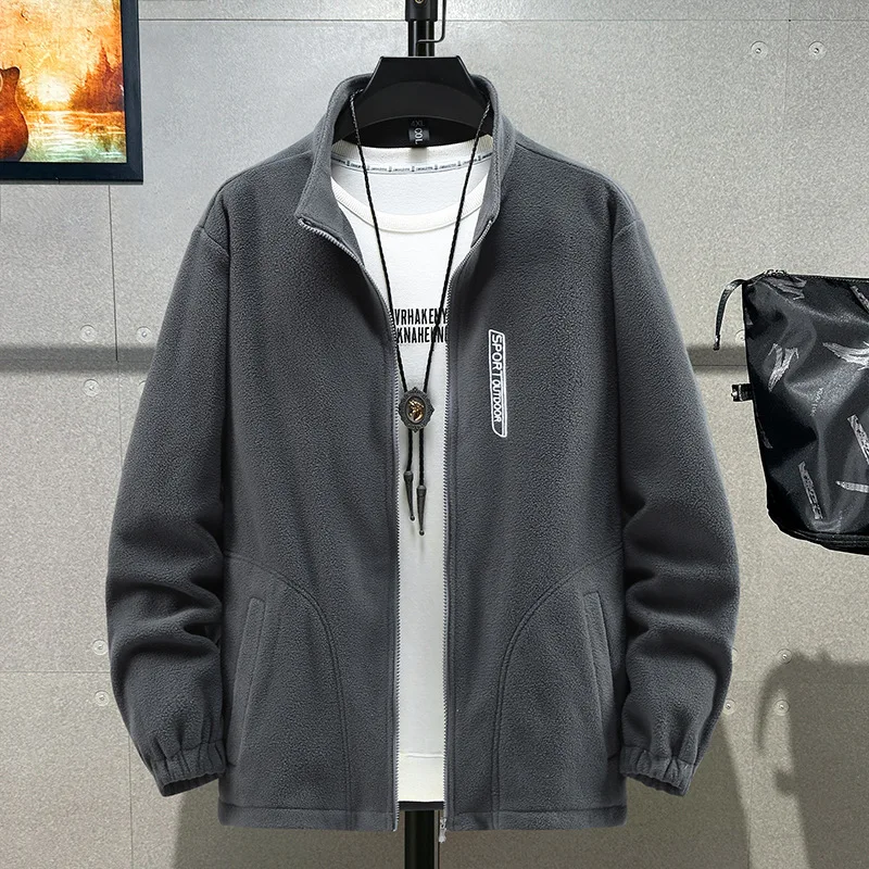 حجم كبير 12XL الرجال سترة زمم معطف الشتاء القطبية الصوف الخريف اضافية كبيرة مخزن كبير 6xl 7xl 8xl 9xl 10xl العمل الدافئ في الهواء الطلق #4