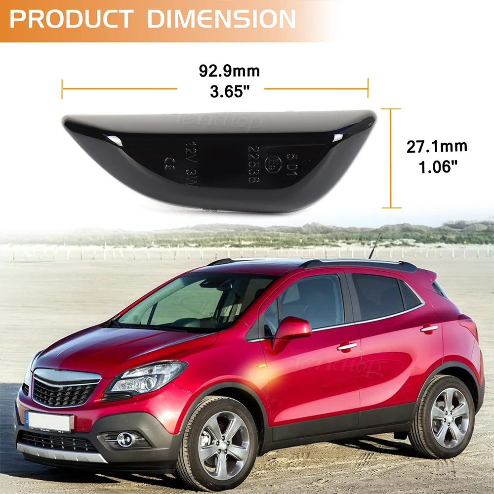 Turn Signal Light Sequential Side Marker Repeater Lamp For Opel Mokka X 2012-2020 for Chevrolet Trax 2013~2019 for Buick Encore