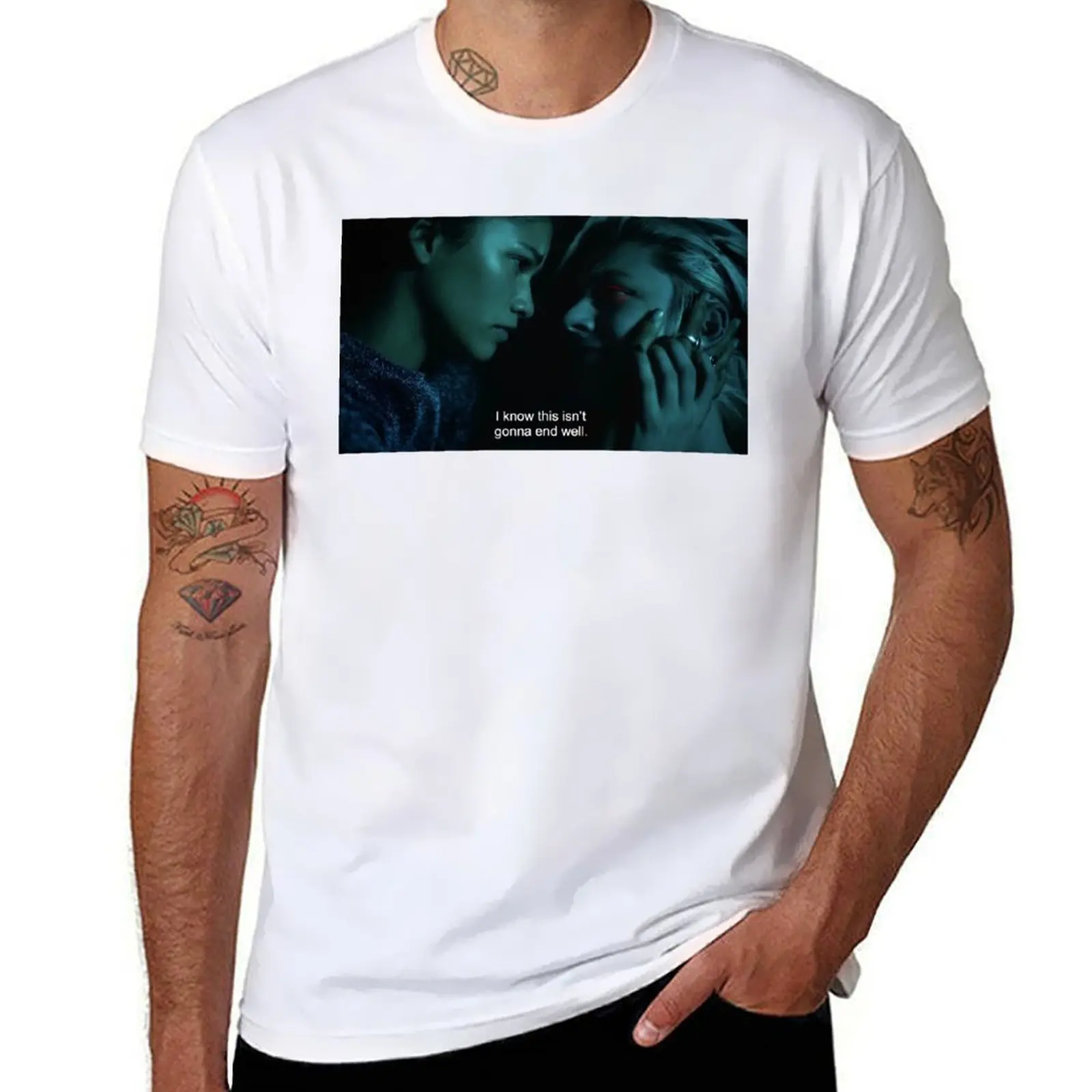 Rue y Jules, reglas Euphoria camiseta hombre camiseta casual hombre camiseta lisa