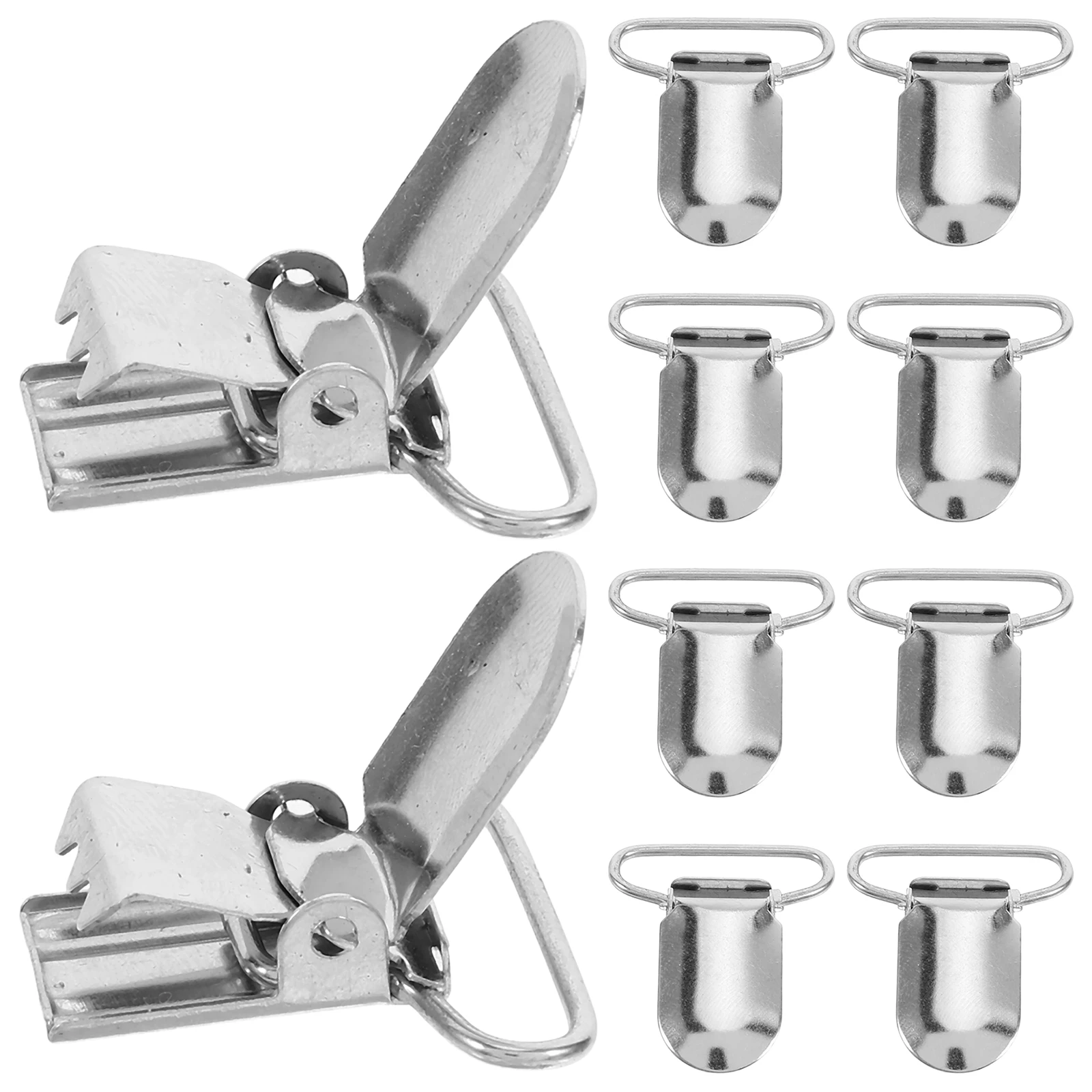

20pcs Tablecloth Clips Bed Sheet Clamps Duckbill Fasteners Iron Fabric Holders Quilt Straps Suspenders Sheet Fixer Cloth Clamp