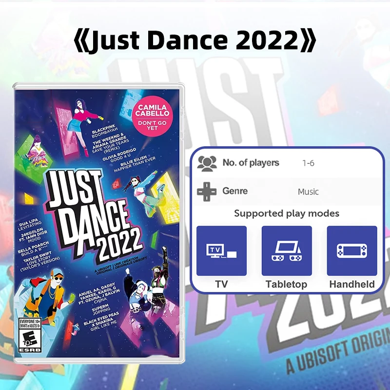 ARTSWIFT Store Just Dance 2022 Original Cartridge Physical Card Brand New Multi-Language for NS