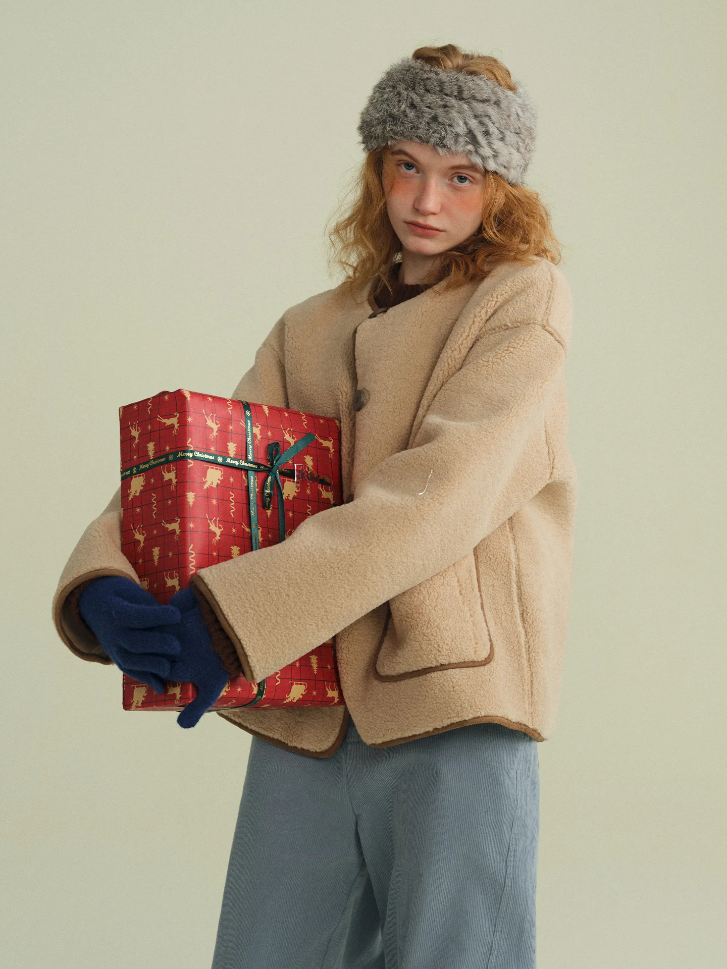 

Мягкая женская верхняя одежда Rina Berry из овечьей шерсти с круглым вырезом, повседневный дизайн, простой крой, для осени и зимы, в стиле колор-блок