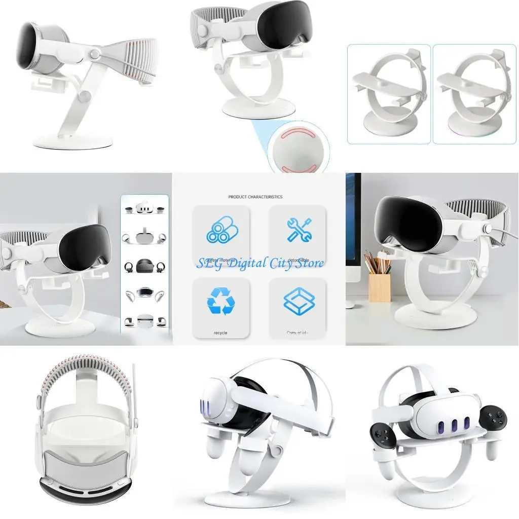 

U75B Convenient Headsets Storage Stand Stable Holder for Vision Headsets Display Dock