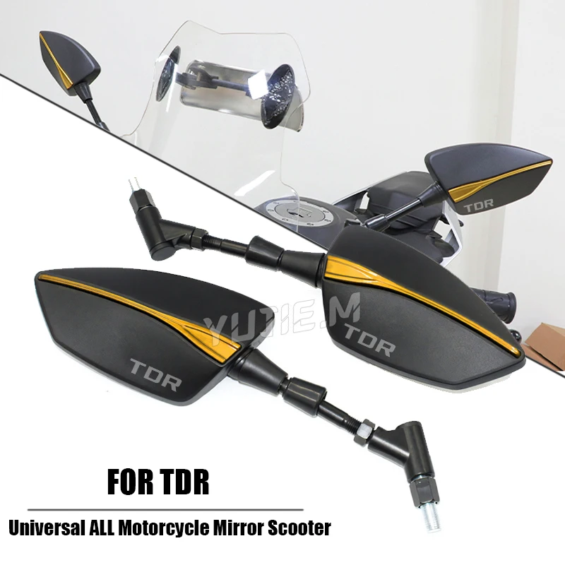 Fit For TDR125 TDR240 TDR250 TDR 125 240 250 Motorcycle Adjustabale Rearview Rear Mirrors Side Mirror Accessories