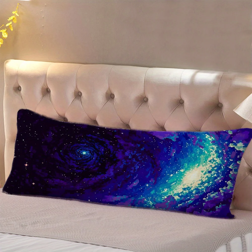 Extra Long Body Pillow - Full Body Support for Back, Neck, And Legs - Double-Sided Design with Zipper, Machine Washable Pillowca