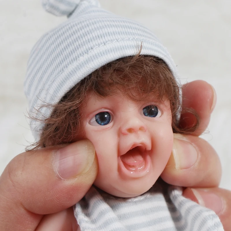 Realistic Newborn Baby Dolls Silicone Full Body Cute Small Baby  Mini