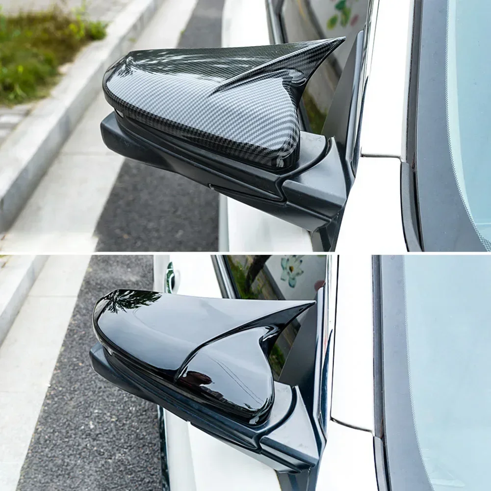 

2pcs Glossy Black Car Rearview Side Mirror Cover Trim Side Mirror Cap For Honda For Accord 2018-2020 Car Accessories