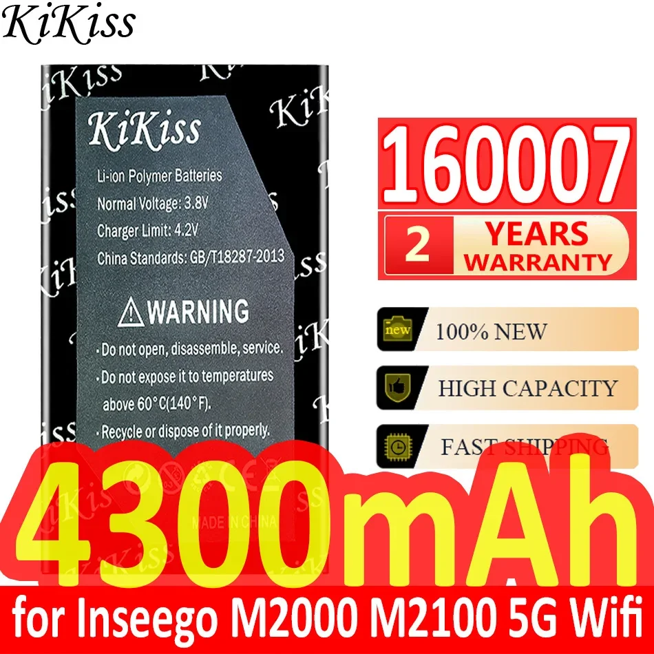 

Мощный аккумулятор KiKiss 4300 мАч 160007 Для Inseego M2000 M2100 5G Wi-Fi 40123134