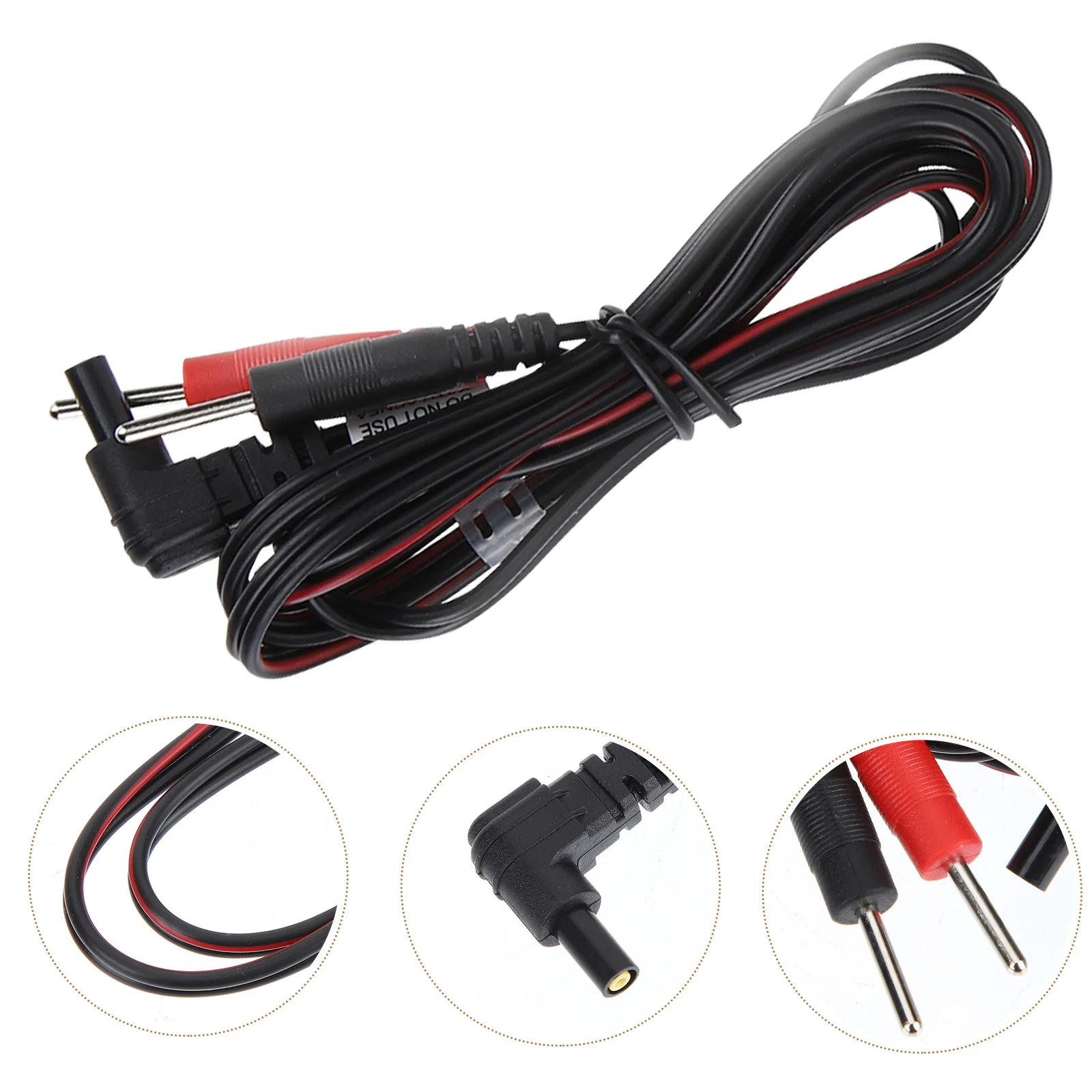 

4pcs Electrode Cables 2Mm Pin Connectors For Physiotherapy Machine Replacement Therapy Devices Massage Treatment Cords