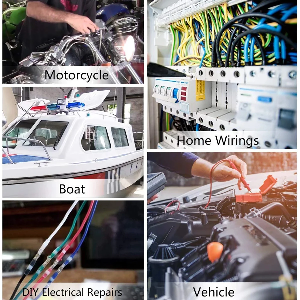 200 Pieces of Welding Sealed Wire Connectors Heat Shrink Docking Connectors Waterproof Insulation Welding Sleeves view 5