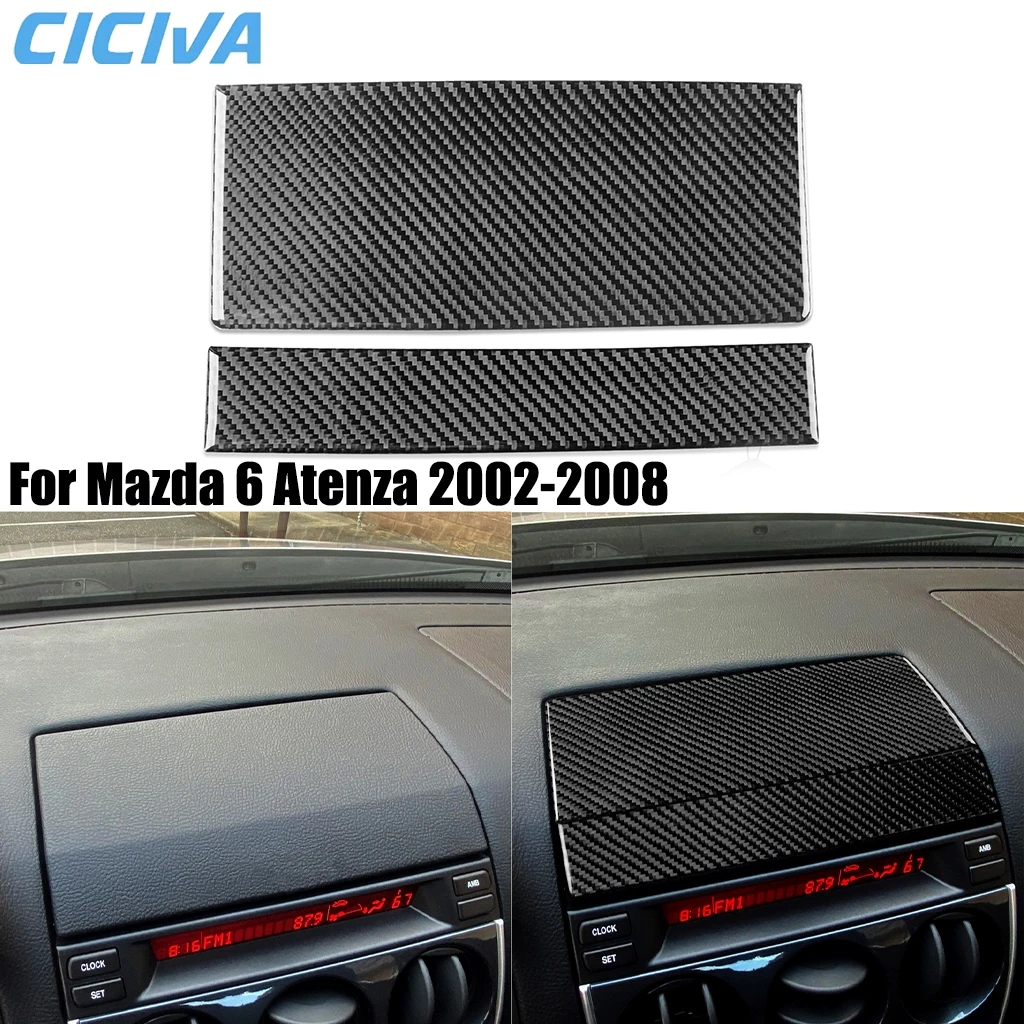 

For Mazda 6 Atenza 2002 2003 2004 2005 2006 2007 08 Carbon Fiber Dashboard Navigation Set Interior Car Accessories Cover Sticker