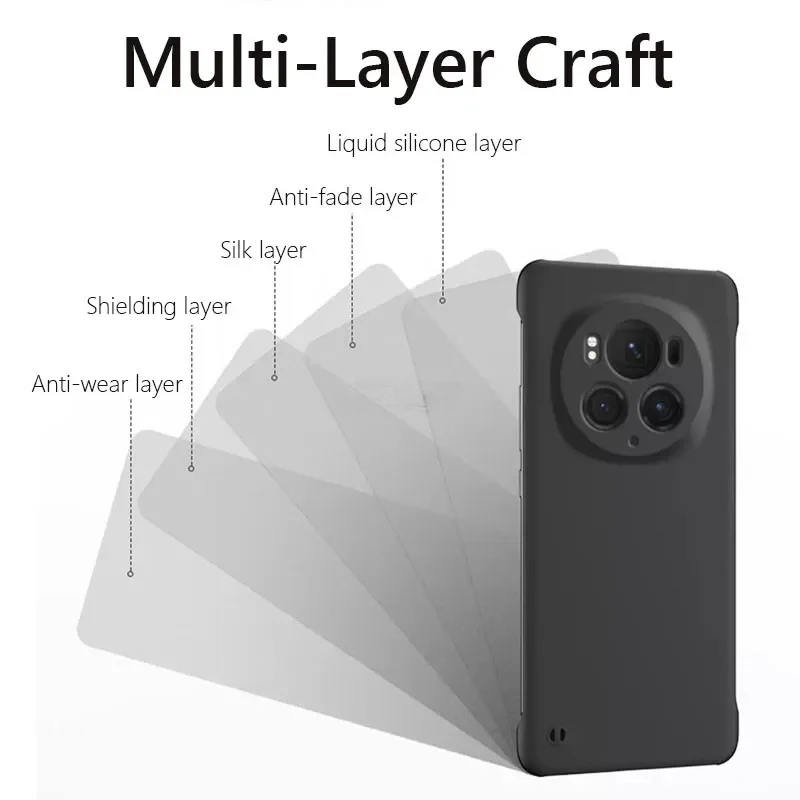 Frameless Slim Skin Matte Hard Back Cover Case on For Honor Magic7 Pro Magic 6 5 Lite Pro Magic 4 3 Pro Luxury ShockProof Case
