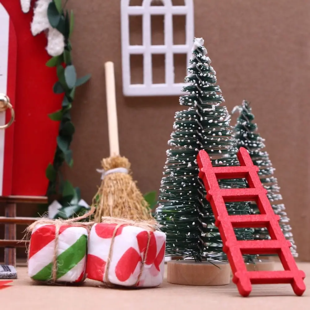 Mini Doll House Christmas Furniture Decoration Set Colorful High-Quality Dwarf Door Decoration Christmas Decorations