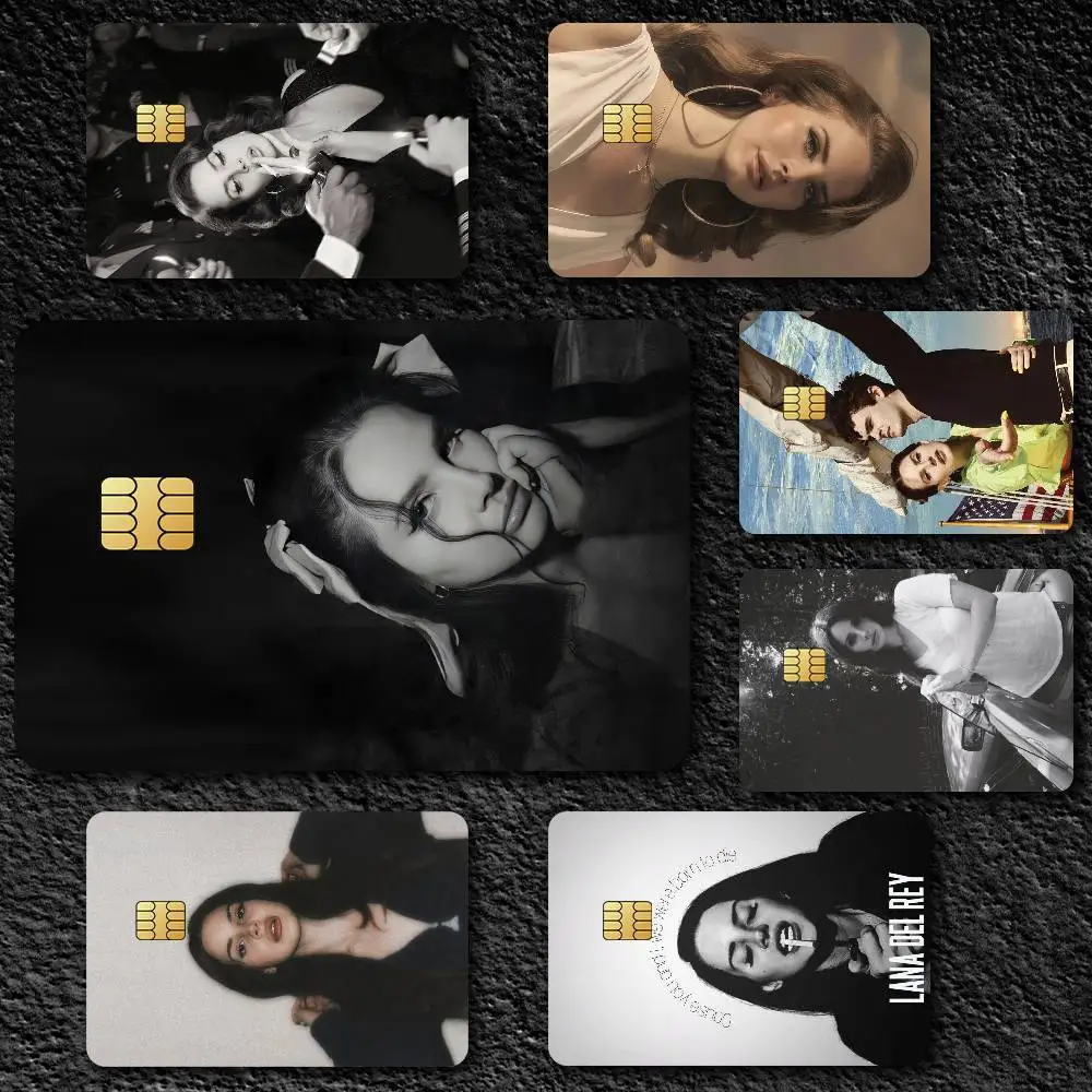 Singer L-Lana Del Rey Credit Card Skin Stickers for Bank Card Bus Metro Card Sticker Waterproof Gift