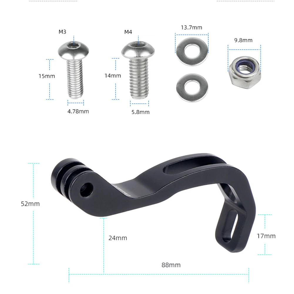 دراجة الجبهة حامل مصباح سبائك الألومنيوم كتيفة المصباح للطي الدراجة شوكة جبل الرياضة كاميرا مصباح جبل حامل ل Brompton GoPro #6
