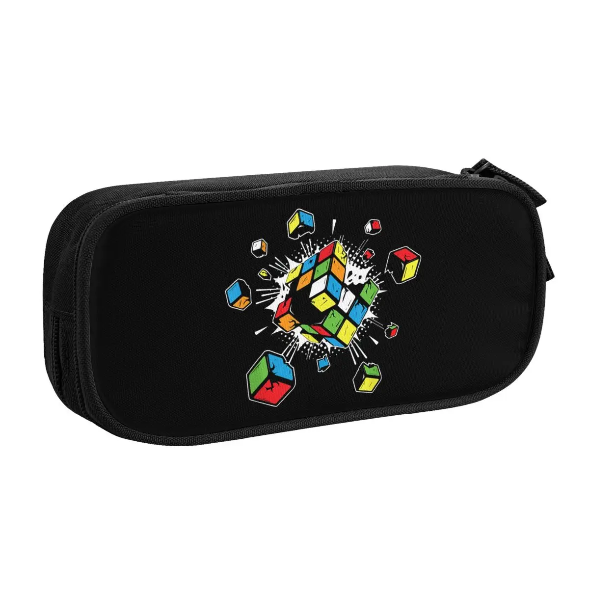 Custom Exploding Rubix Rubiks Magic Cube Cute Pencil Cases Boy Girl Large Capacity Math Gift Pencil Pouch School Supplies