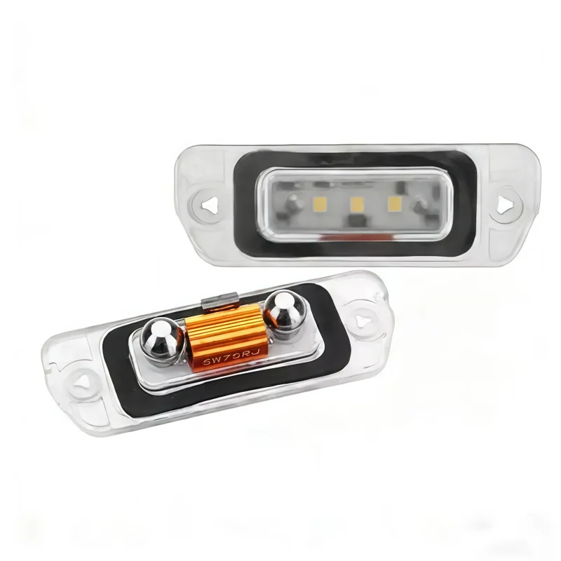 2pcs CANBUS 6000K White LED License Plate Light Car-Styling Number Lamps For Mercedes Benz X164 W164 W251 GL ML R Class
