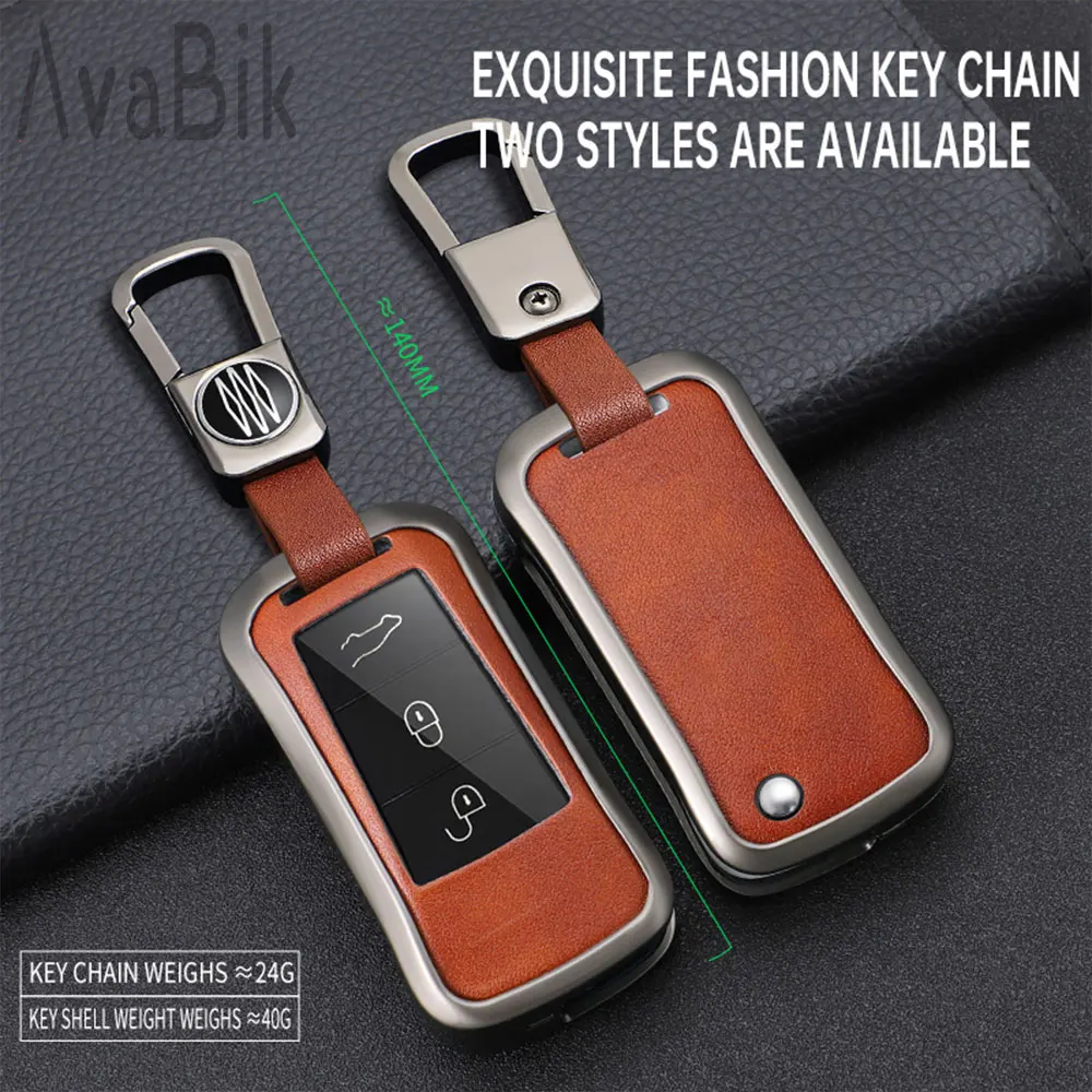 Zinc Alloy Car Key Case Shell Suitable for 06 07 08 09 old Porsche Cayenne remote key folding High-end Comfortable shell buckle