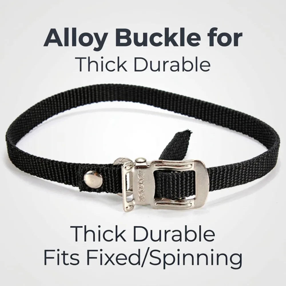 2/4pcs Adjustable Nylon Straps for Static Bicycle Pedal Toe,