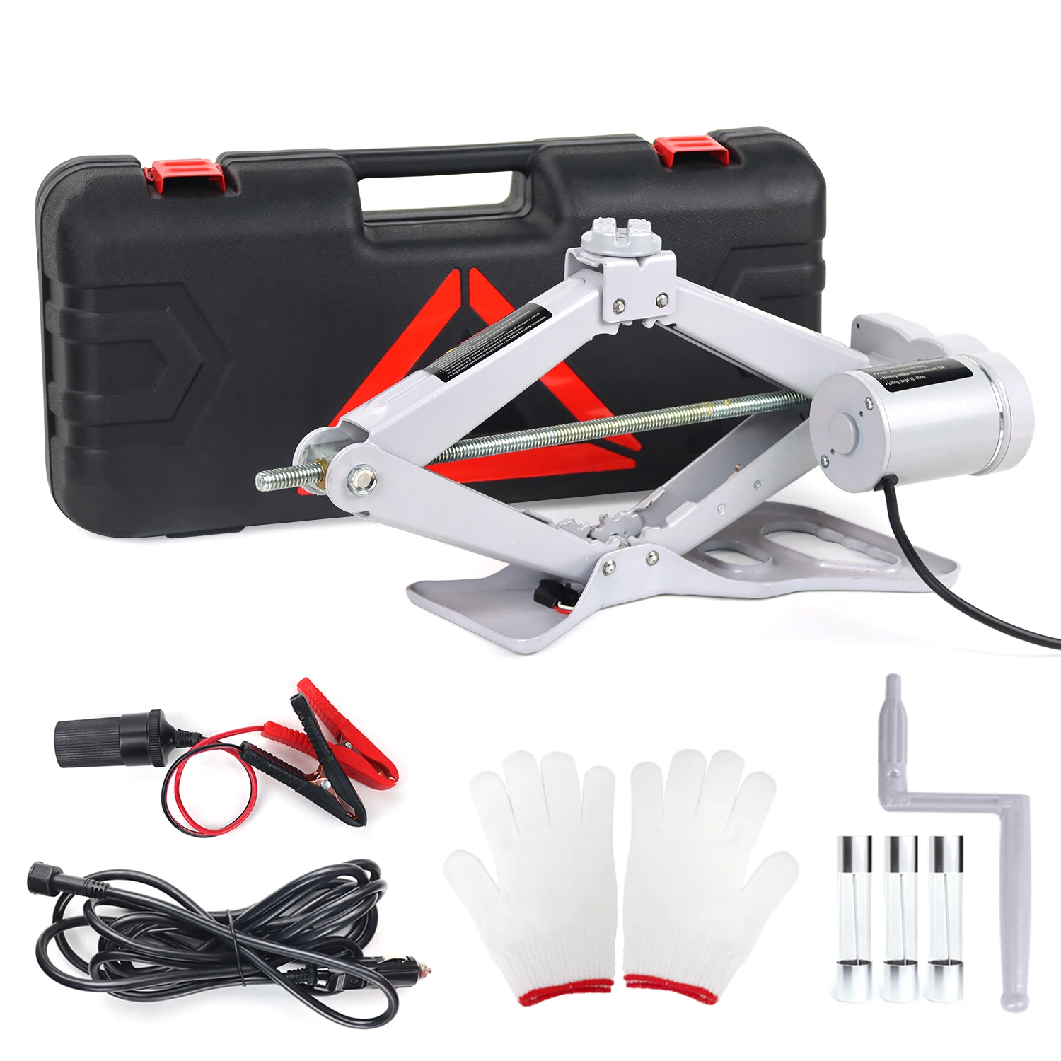 Gran oferta, juego de cric para coche eléctrico con conector automático de 12v 5T